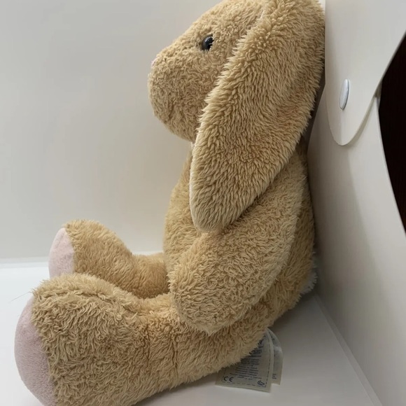 Build a Bear Pawlette Tan Bunny Bunny Rabbit with Floppy Pink Ears White Tail - Picture 7 of 14